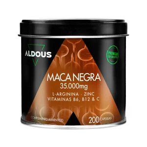 Maca Negra Peruana Complex 35000 mg, Aldous, 200 cápsulas