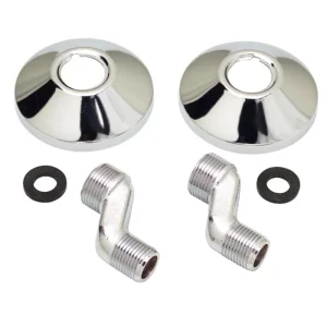 Juego Excentricas 2,5 Cm. 1/2x3/4 Con Embellecedor