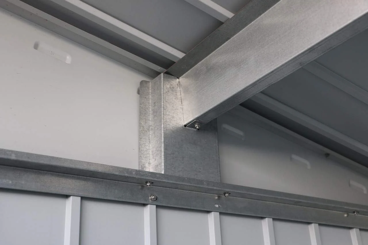 Duramax - Caseta Jardín - Palladium 8x6 - Metal - Color Gris Plata - Imagen 5