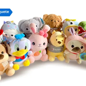 Peluche Fino Importación Set 6 Pzs Surtido 20 cm