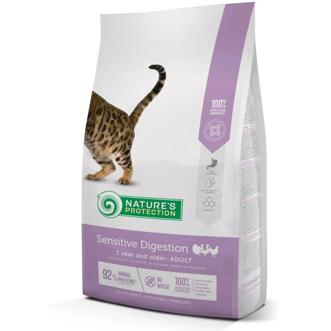 Nature's Protection Cat Sensitive Digestion Aves de corral Pienso para gatos 2 Kg