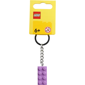 Llavero con Ladrillo 2x4 Lavanda Medio