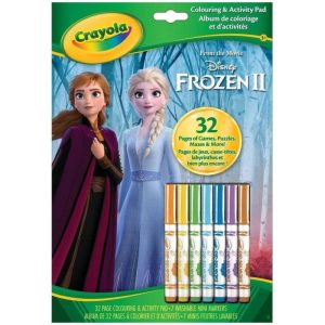 ALBUM ACTIVIDADES FROZEN CON 7 ROTULADORES
