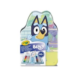 BLUEY ESTUCHE DE 45 PIEZAS PARA COLOREAR CON STICKERS