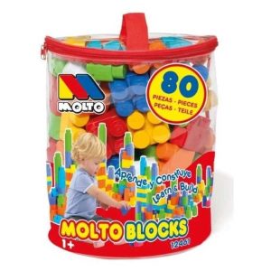 BOLSA BLOQUES INFANTILES 80 PIEZAS