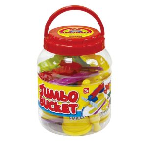 BOTE CON 16 PIEZAS Y PLASTILINA