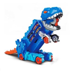 CAMION PISTA DINO TRANSFORMABLE CON 2 COCHES