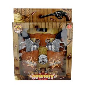 CARTUCHERA CON 2 PISTOLAS COWBOY