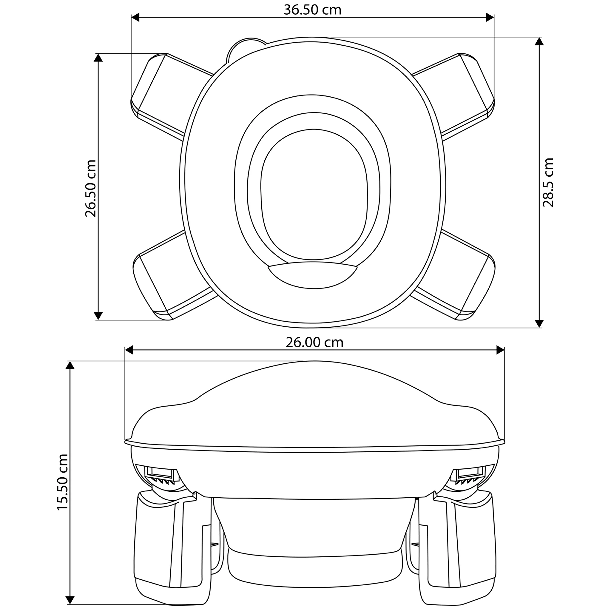 ALMAR Baby Orinal portátil reductor de wc plegable - Imagen 2