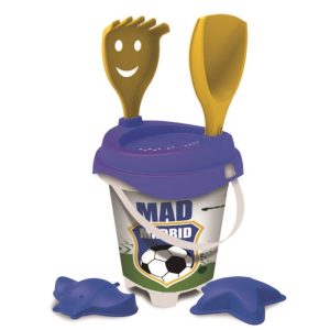 CUBO PLAYA 18 CMS MADRID CON MOLDES