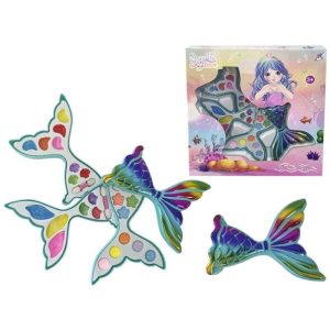 ESTUCHE MAQUILLAJE SIRENITA DE 3 PISOS