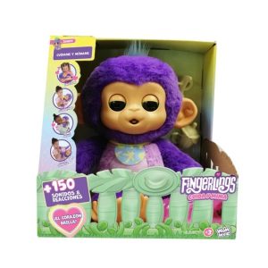 FINGERLINGS CUIDA Y MIMA A TU MONO CON MAS DE 150 SONIDOS Y REACCIONES