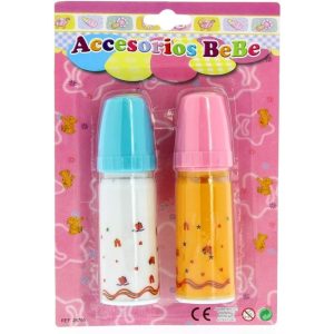 JUEGO 2 BIBERONES MAGICOS