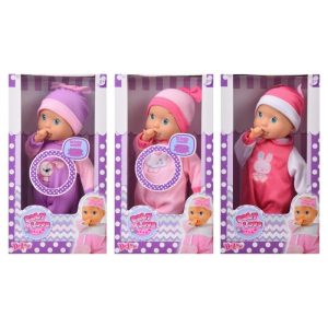 MUÑECA BEBE CON SONIDO 35 CMS 3 MODELOS