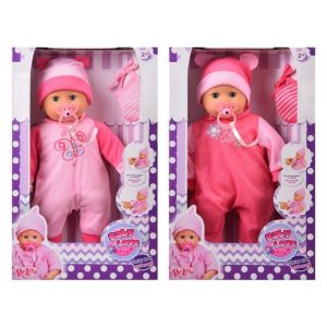 MUÑECO LLORÓN 35 CMS CON CHUPETE 2 MODELOS