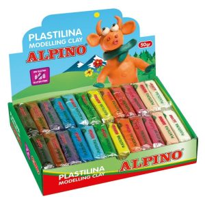 PLASTILINA COLORES SURTIDO 50 GRAMOS ALPINO