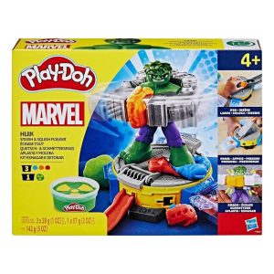 PLAY-DOH MARVEL SET JUEGO HULK APLASTA Y MOLDEA