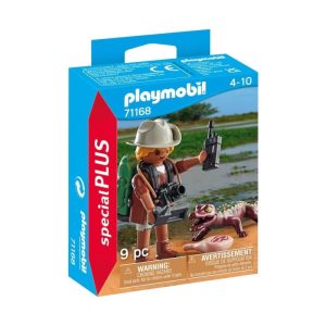 PLAYMOBIL 71168 INVESTIGADOR CON CAIMAN
