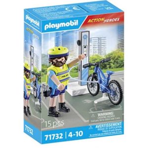 PLAYMOBIL ACTION HEROES 71732 PATRULLA EN BICICLETA
