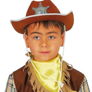 SOMBRERO VAQUERO MARRON INFANTIL