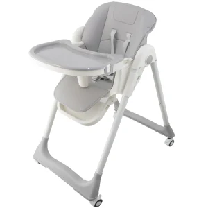 ALMAR Baby Trona de bebe plegable, elevable,  evolutiva  y reclinable con bandeja extraible