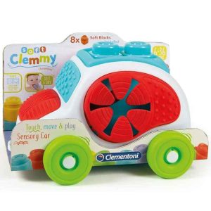 VEHICULO CON TEXTURAS Y 8 BLOCKS CLEMMY SOFT