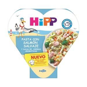 Pasta con salmón y salsa de hierbas aromáticas  HIPP 250 g.