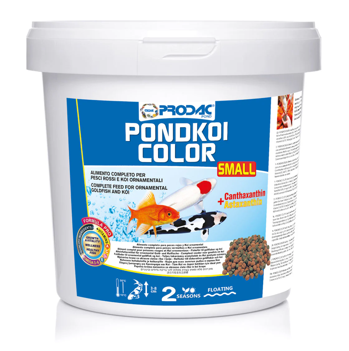 Alimento Para Peces Rojos De Estanque En Gránulos Pondkoi Color Small 2 Kg