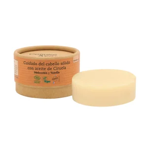 Cuidado Del Cabello Sólido Con Aceite De Ciruela - Melocotón Y Vainilla