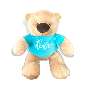Oso con playera de peluche 23 cm
