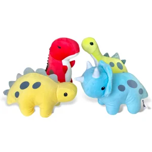 Dinosaurio de Peluche 29 cm Set 4 Pzs Dinobaby