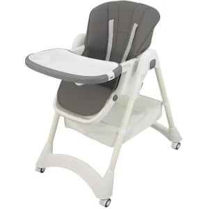 ALMAR Baby Trona de bebe evolutiva , plegable, elevable y reclinable con bandeja extraible